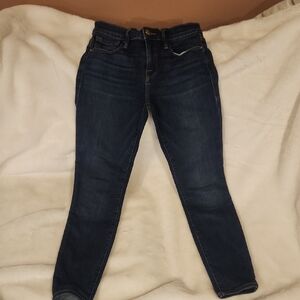 Frame Denim Dark Indigo Skinny Jeans